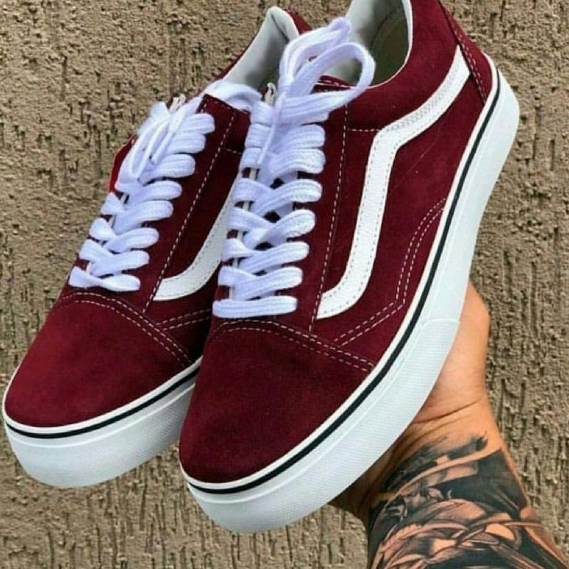 Tenis vans old hot sale skool vinho original