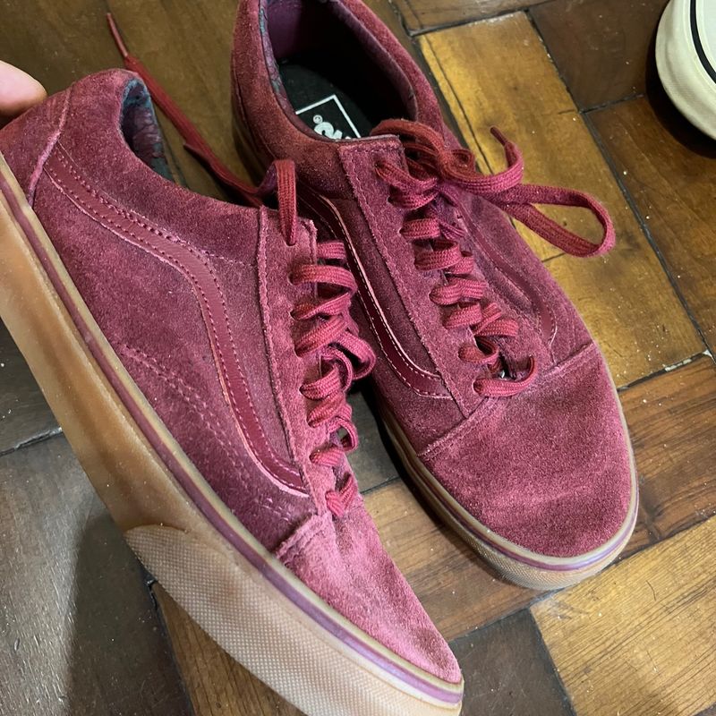 Tenis vans cor vinho shops