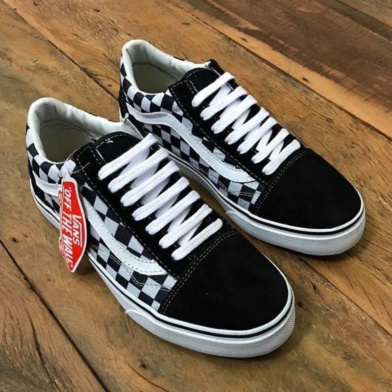 Tenis vans xadrez store feminino