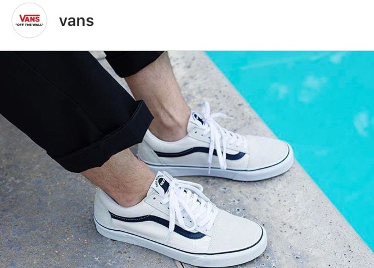 vans branco couro