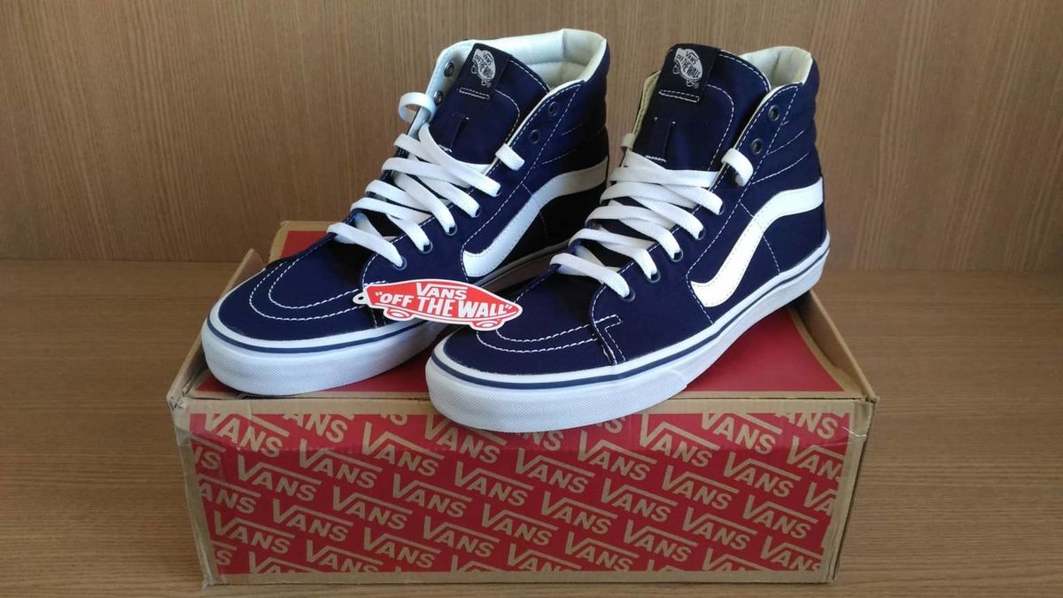 tenis vans sk8 hi azul