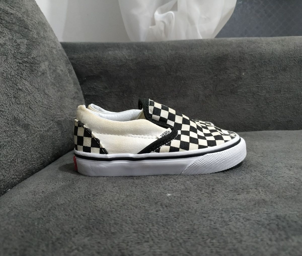 vans quadriculado branco