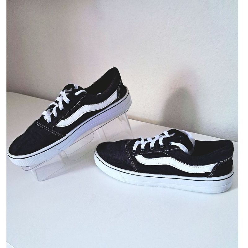 Tenis Vans Original Unixexx Preto e Branco Moças Mulher Feminino