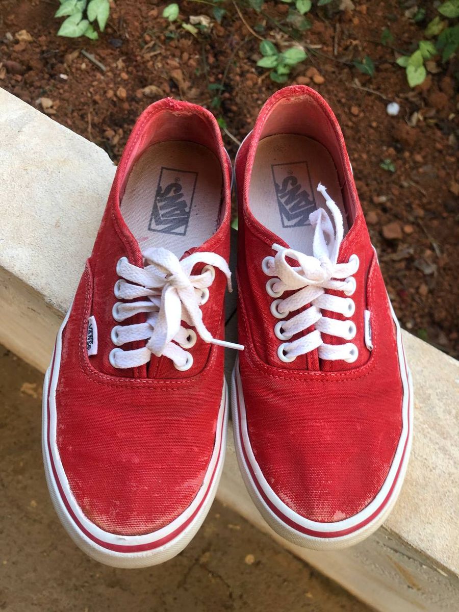 Tenis vans vermelho sales original