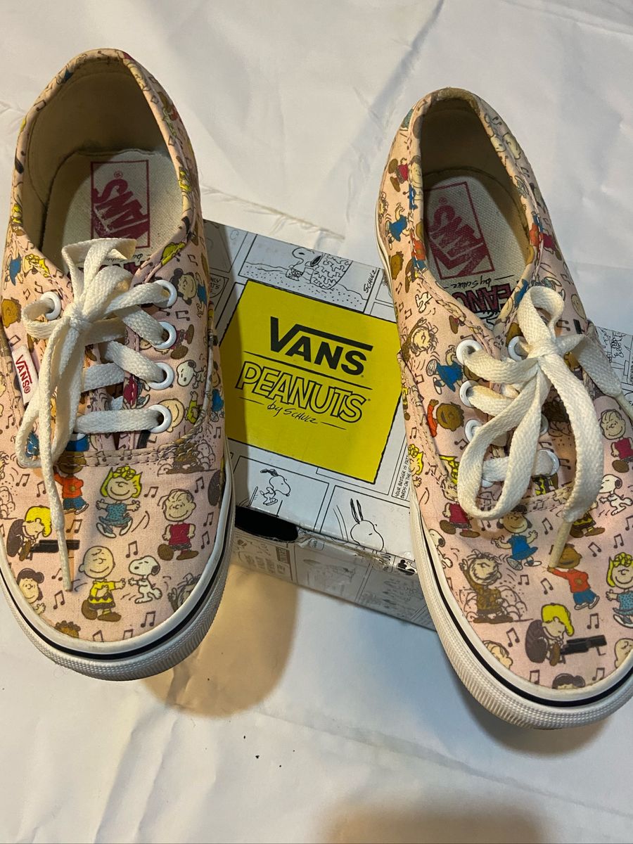 Vans peanuts shop rosas