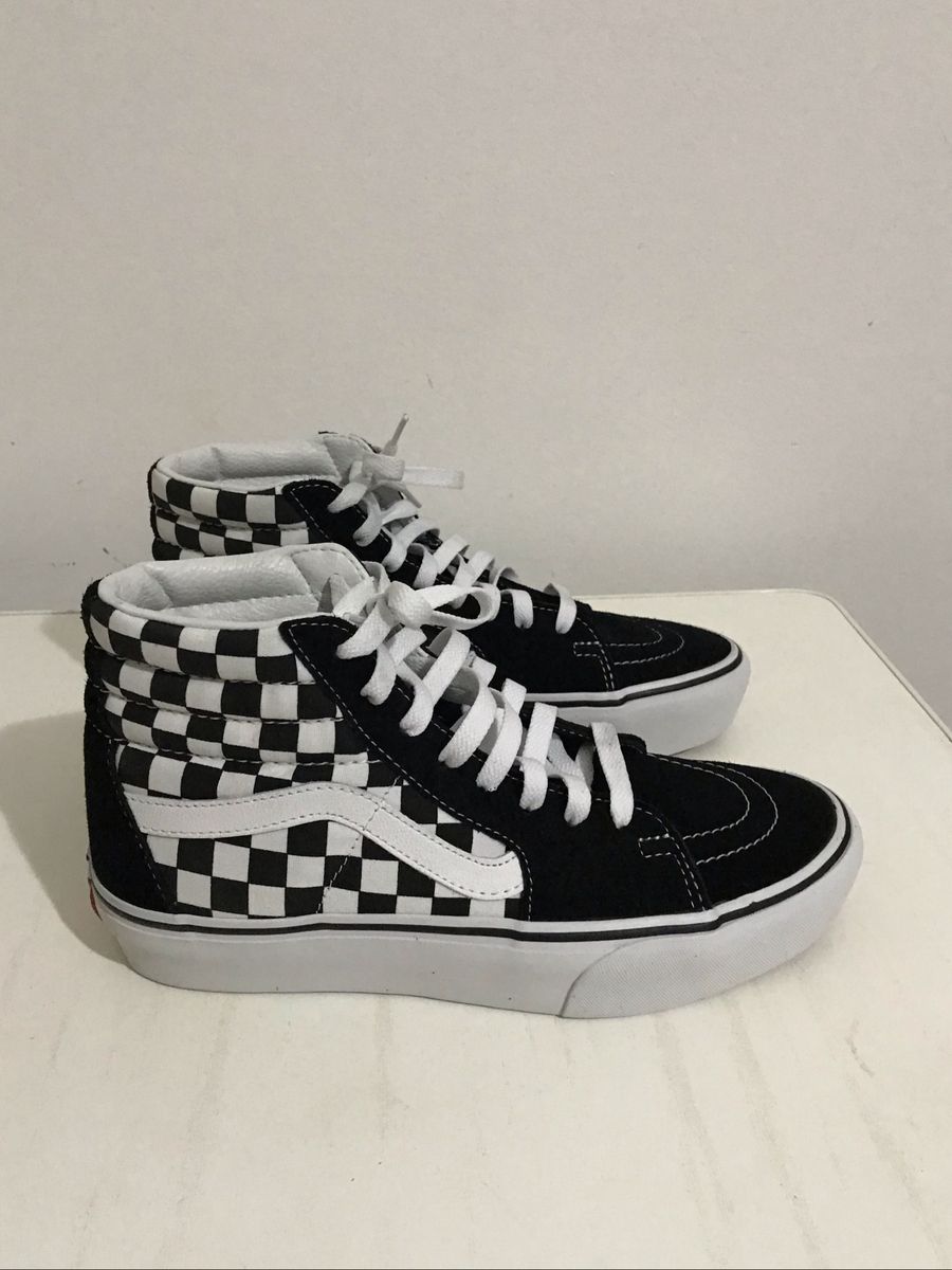 vans quadriculado cano alto