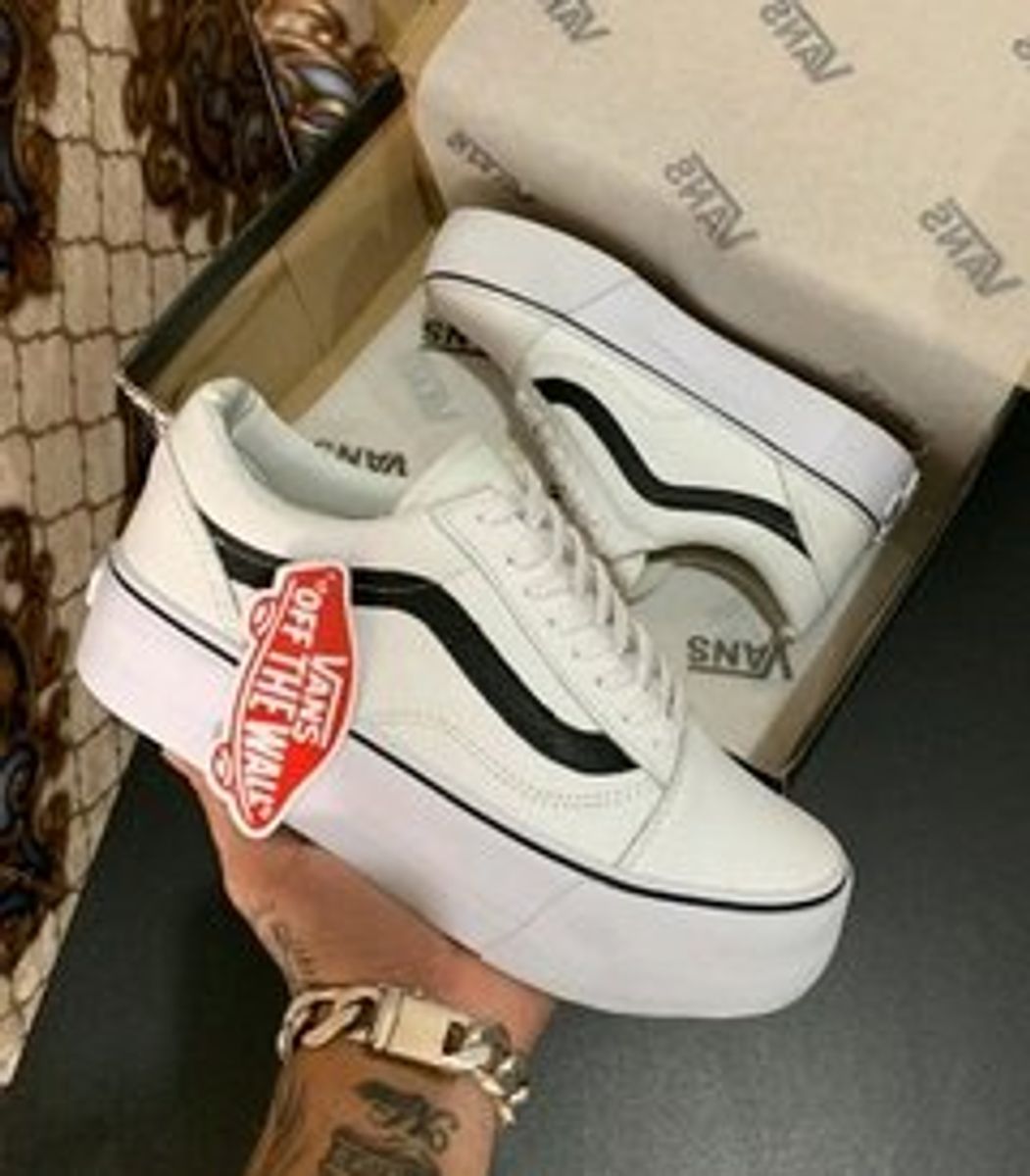 vans plataforma branco