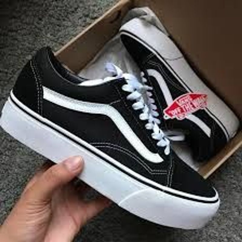 vans plataforma preto