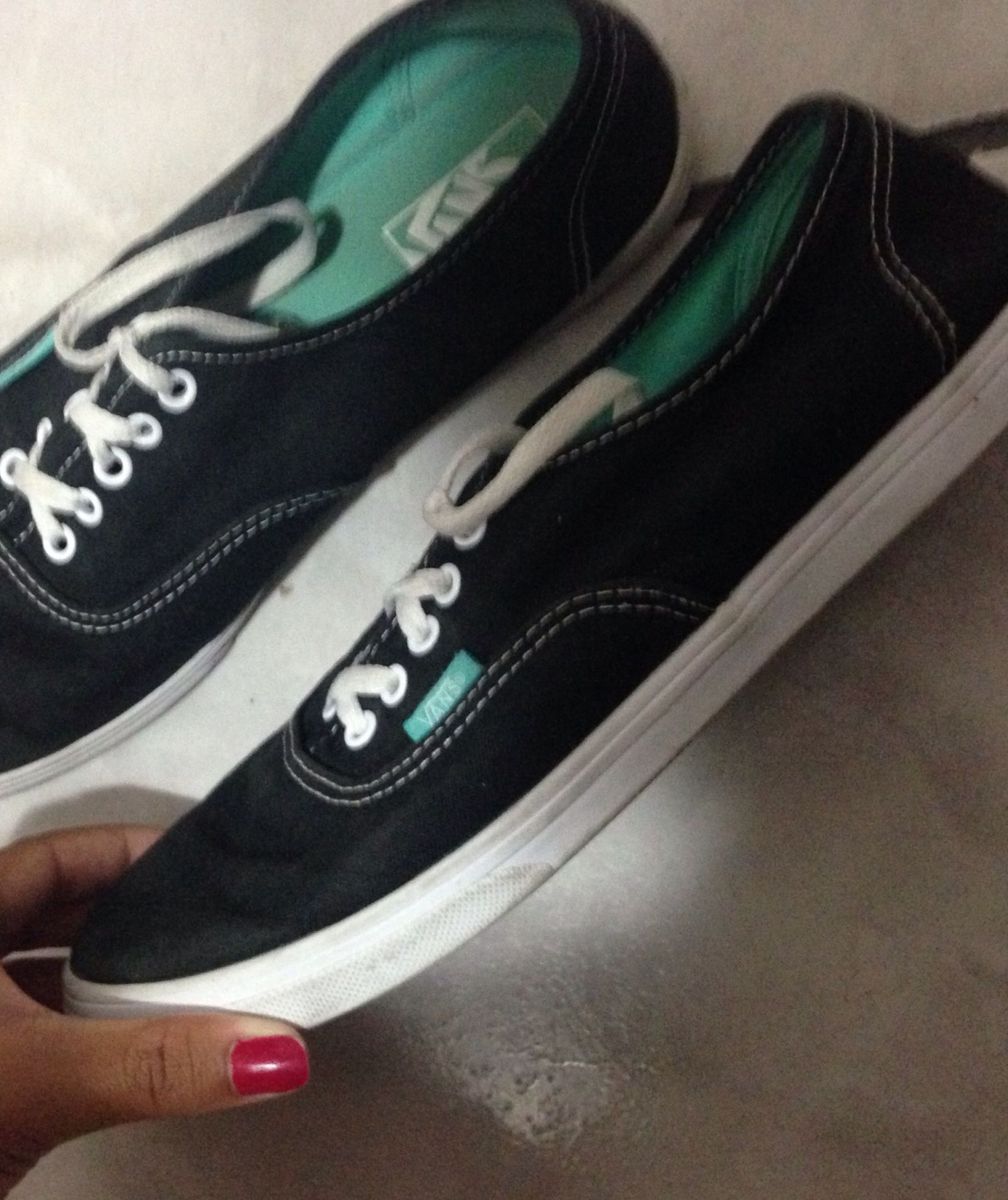 vans preto e verde