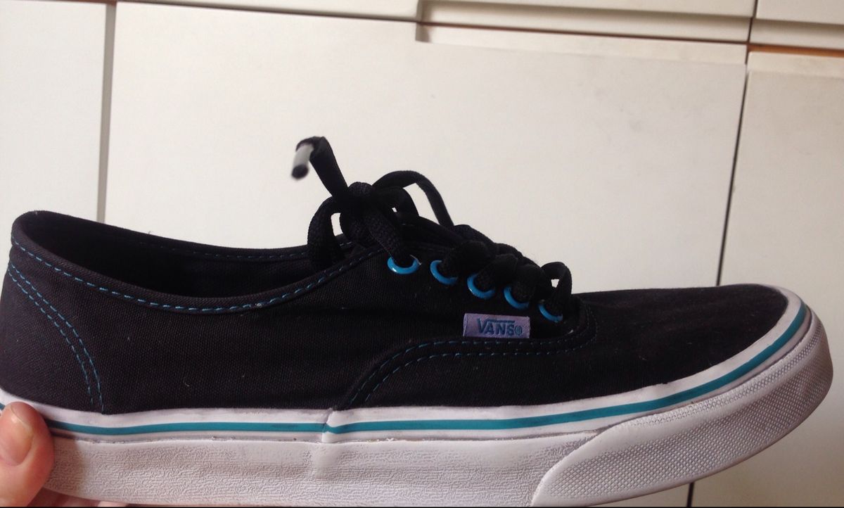 vans preto e azul
