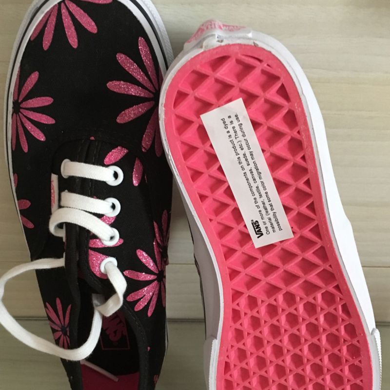 Tenis vans rosa com flores hotsell