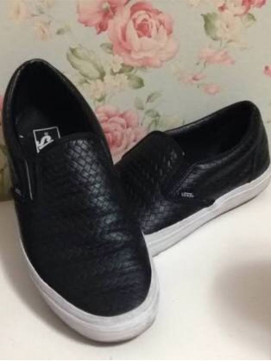 tenis vans preto sem cadarço