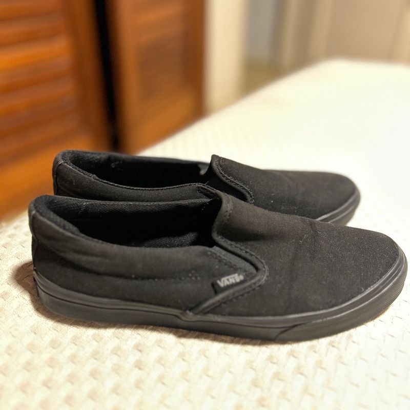 Vans slip best sale on preto feminino