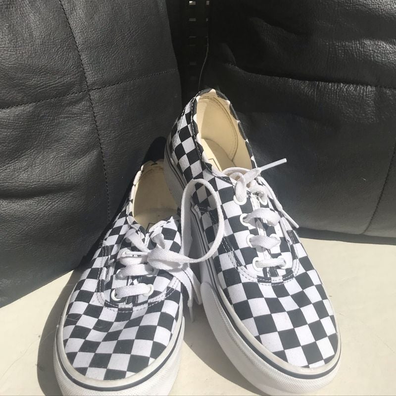 Tenis vans hot sale quadriculado com cadarço