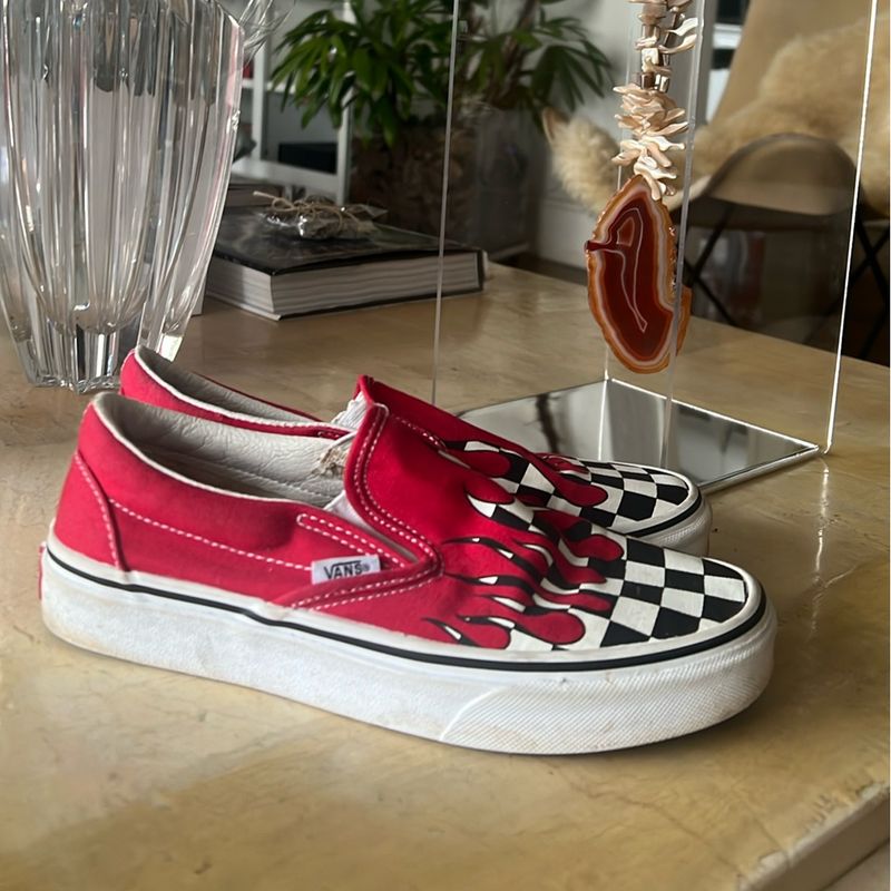 Marca Oakley SapatÃªnis Oakley Vans Quadriculado Vermelho Vans