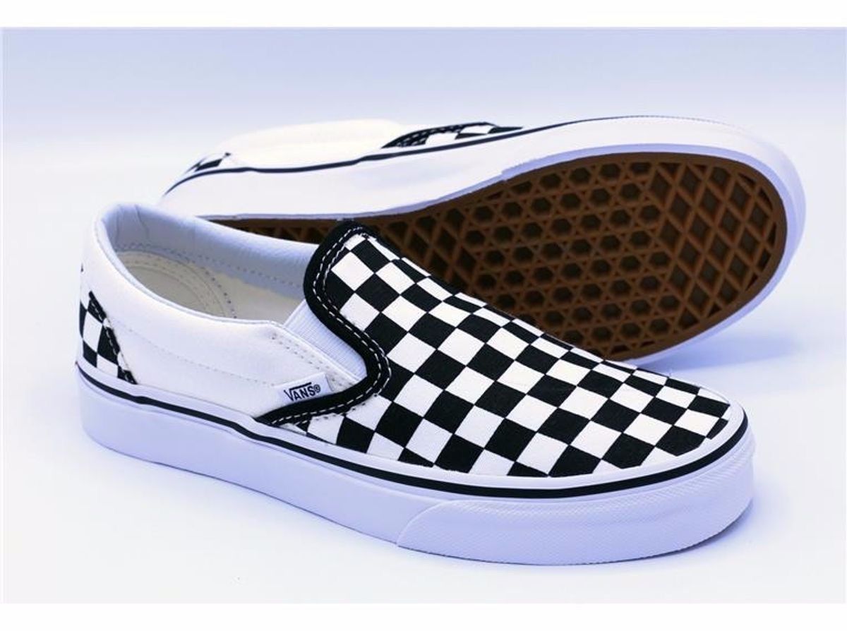 vans quadriculado branco