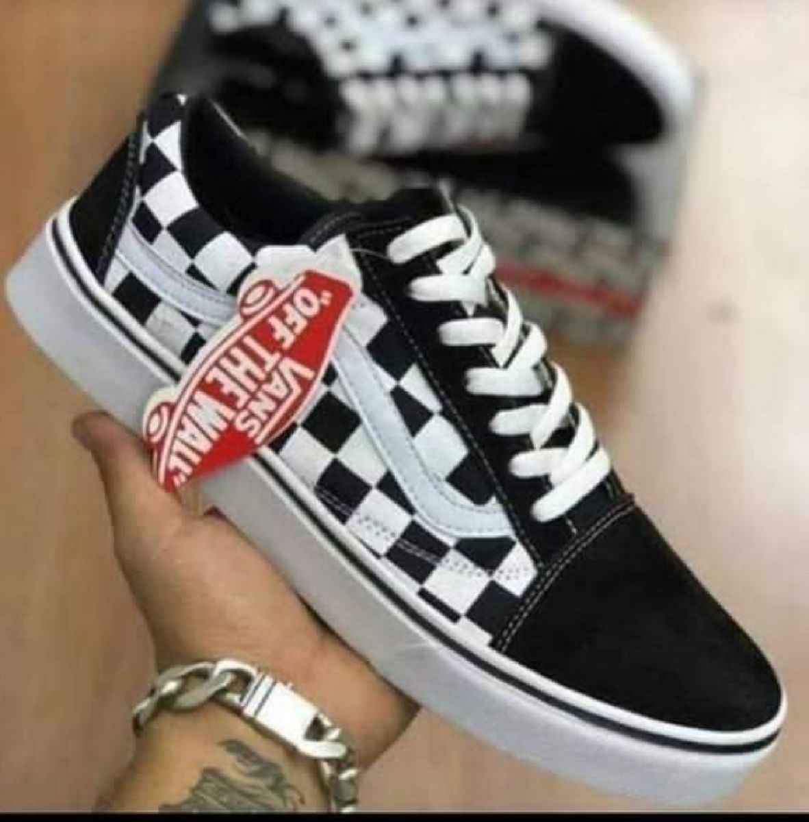 tenis vans quadriculado feminino