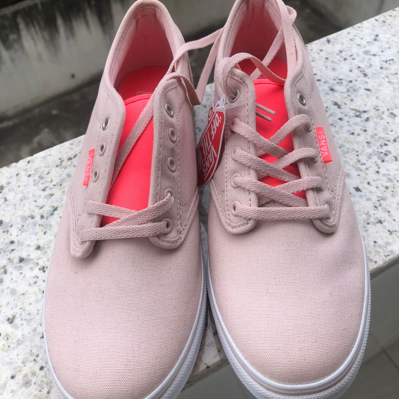 Tenis vans rosa clearance claro