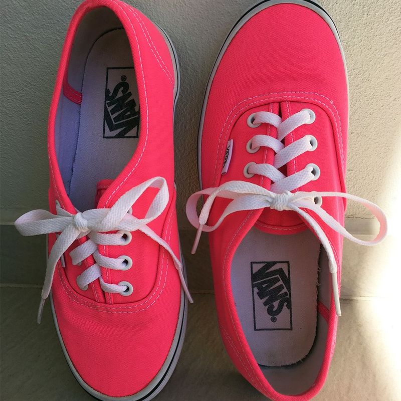 Tenis vans 2025 rosa fluorescente