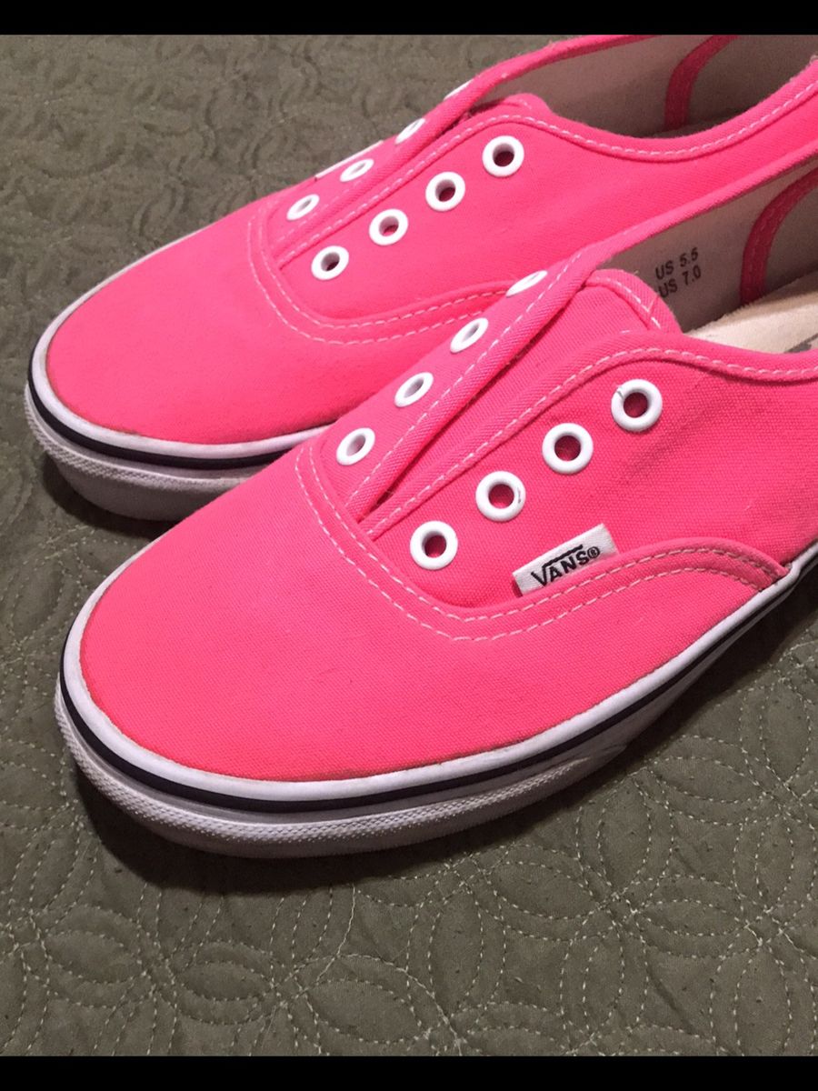tenis vans rosa neon