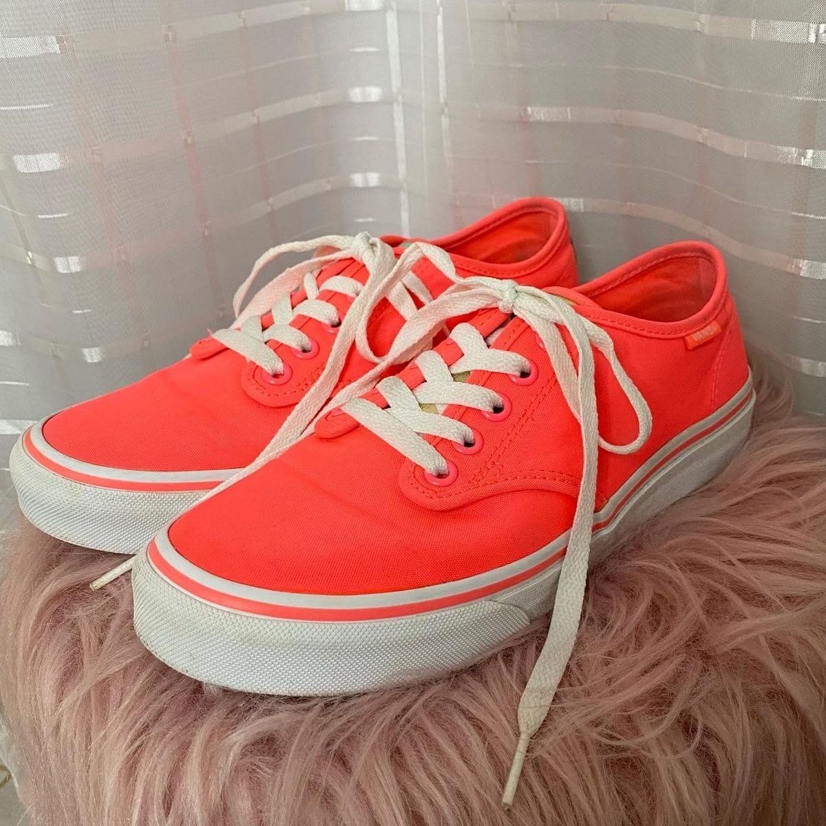 Tenis vans outlet authentic rosa neon