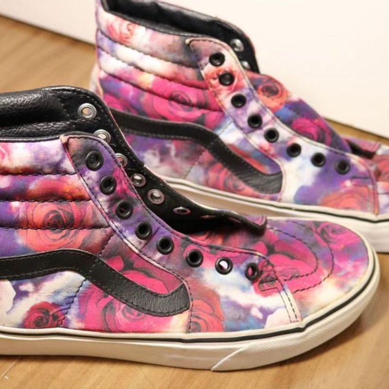 T nis Vans Sk8 Hi Galaxy Rose raro e Importado T nis Feminino Vans Nunca Usado 87078811 enjoei