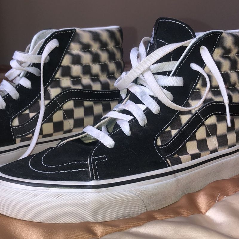 Vans sk8 hi clearance quadriculado