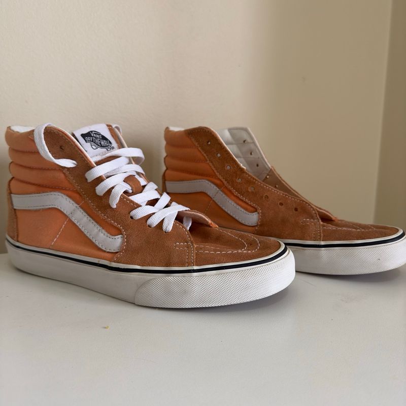 Tenis Vans Sk8-Hi Salmão Vans Usado 110588846 enjoei
