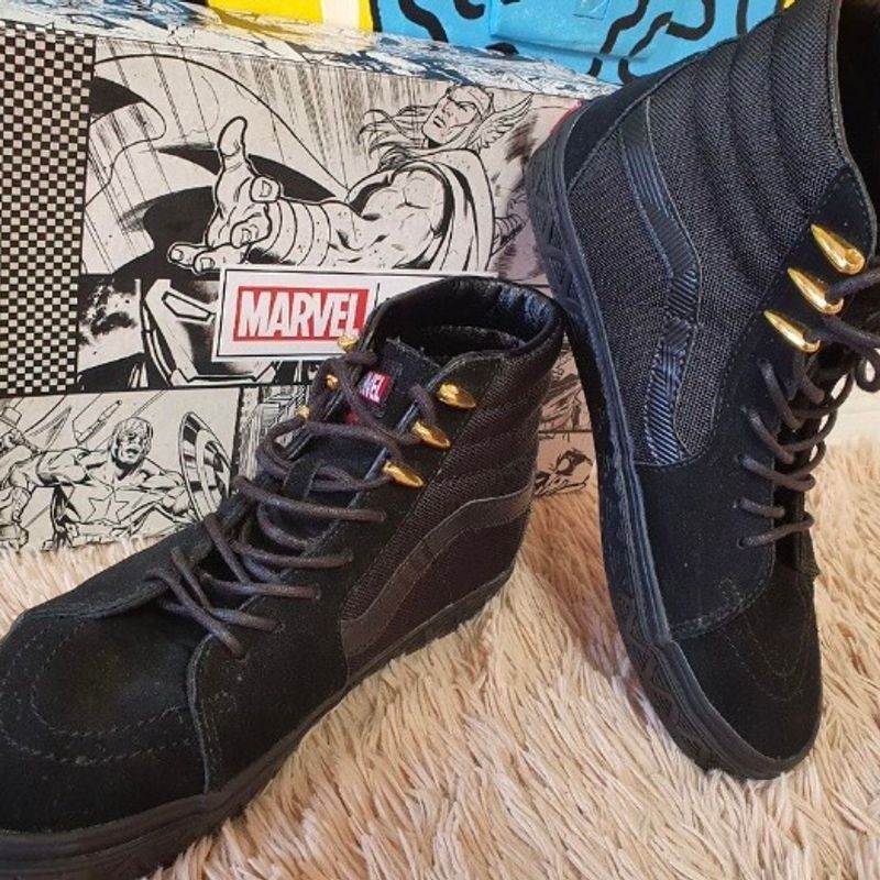 Tenis vans hot sale black panther