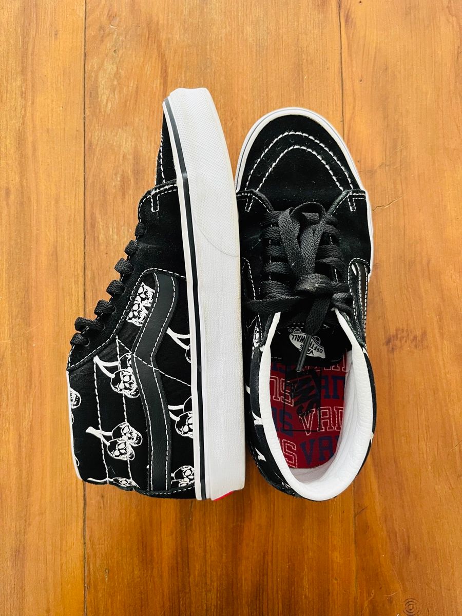 Vans sk8 best sale mid preto