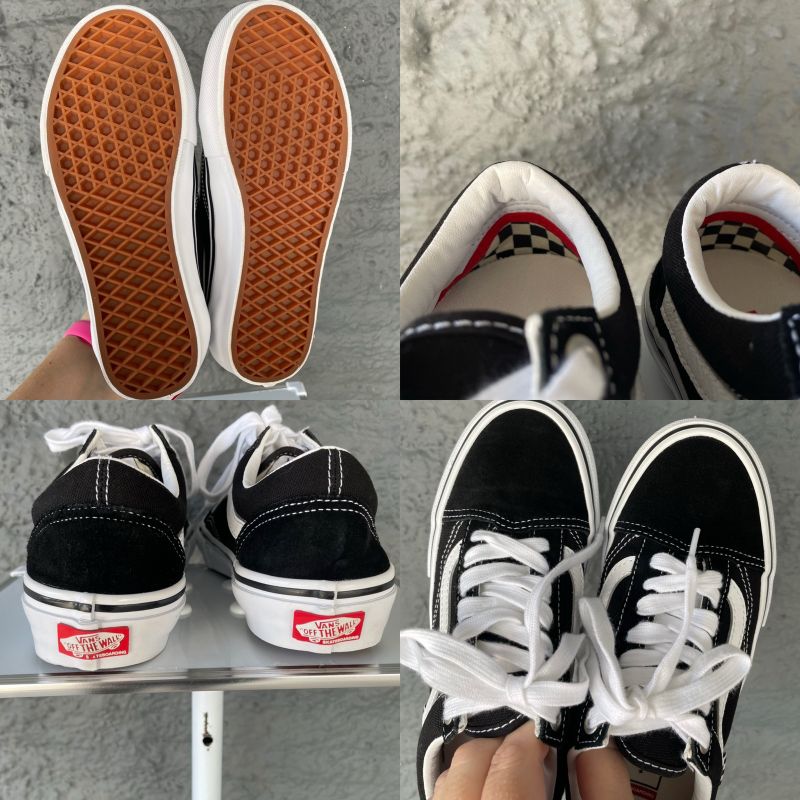 Tênis Vans Skate Old Skool Black White