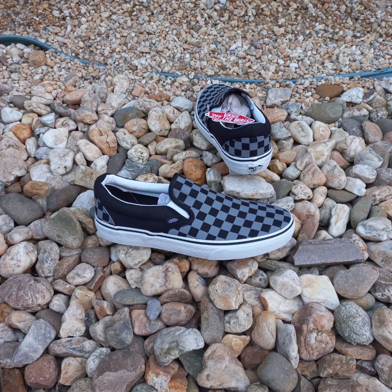 Tênis Vans Slip On Cosmic Checkerboard Refletivo Preto Dswt Tênis  Masculino Vans Usado 87662859 enjoei
