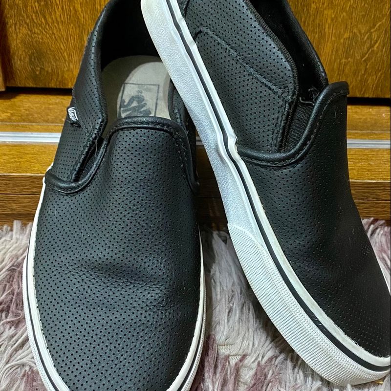 Slip on vans asher hot sale preto