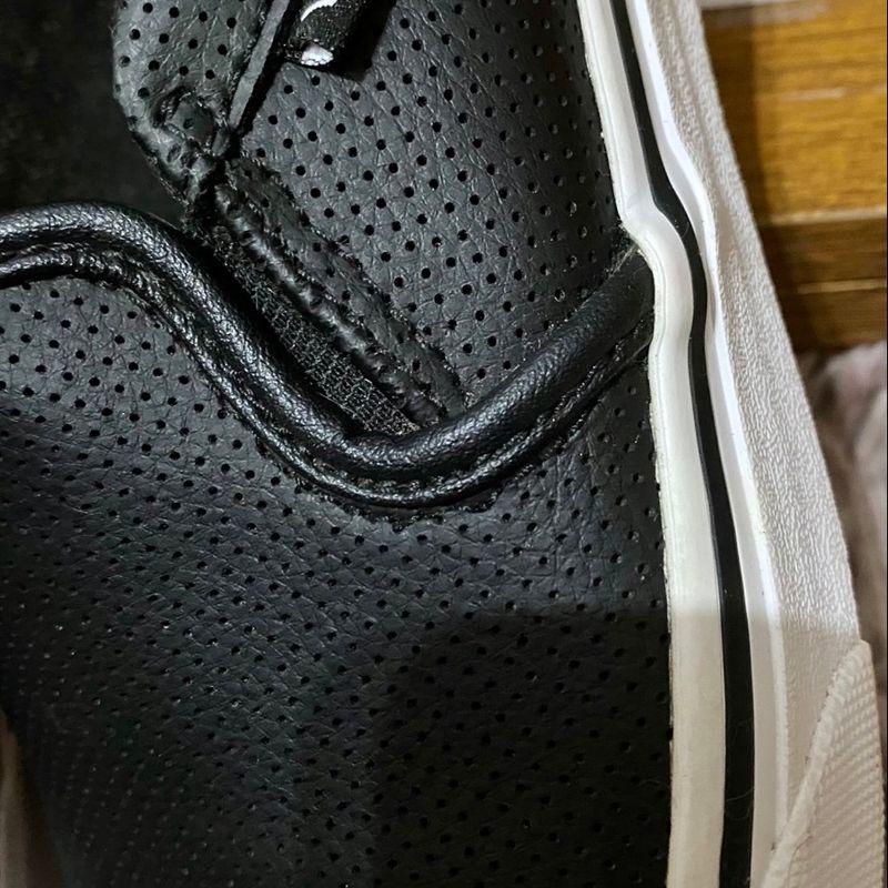 Tênis Vans Slip On de Couro Preto Vans Asher Usado 88702374 enjoei