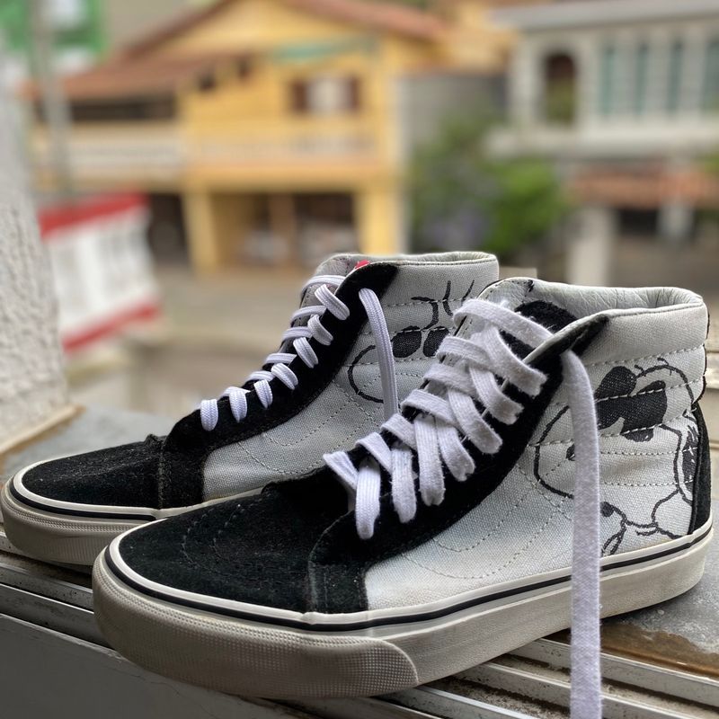 Tênis Vans Snoopy Sk8 Hi Mini Tam 37