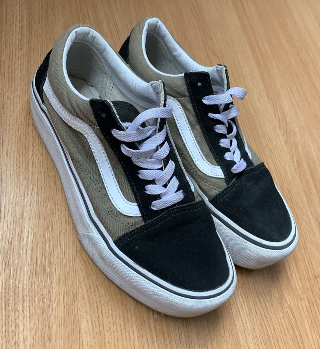vans preto e verde