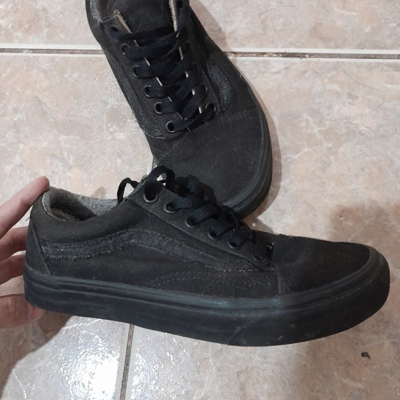 Tenis Vans Todo Preto Tênis Feminino Vans Usado 97203332 enjoei