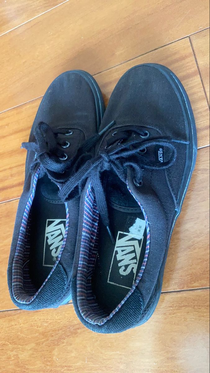 Tênis Vans Todo Preto | Tênis Feminino Vans Usado 81296879 | enjoei