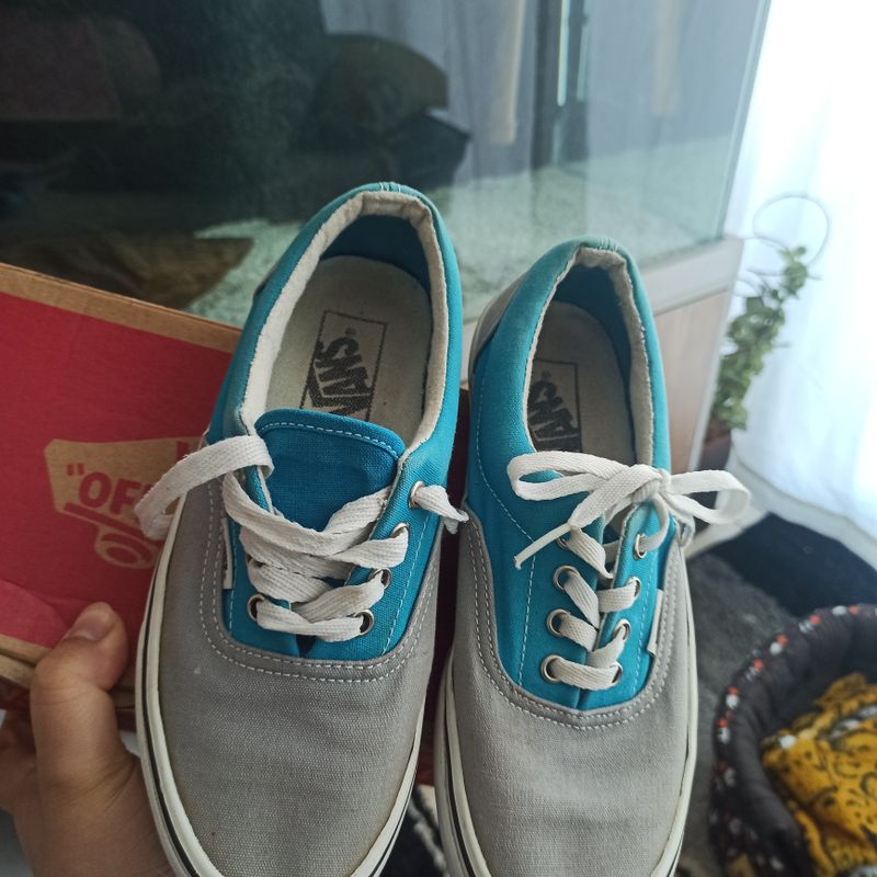 Tênis Vans U Era Azul/Cinza Tamanho 35 Original 4.5