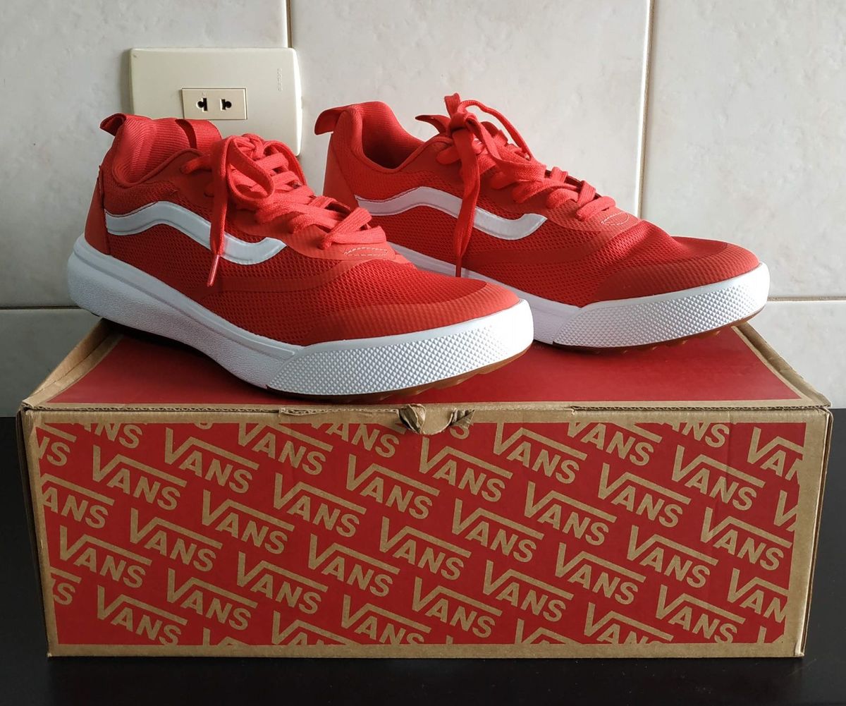 tenis vans ultrarange vermelho