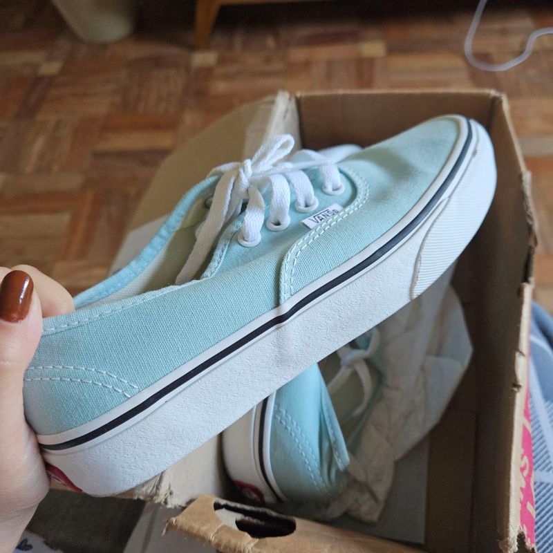 Tenis Vans Verde Agua Vans Usado 103249954 enjoei