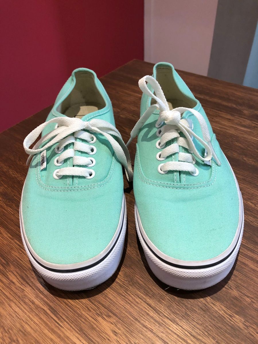 tenis vans verde agua