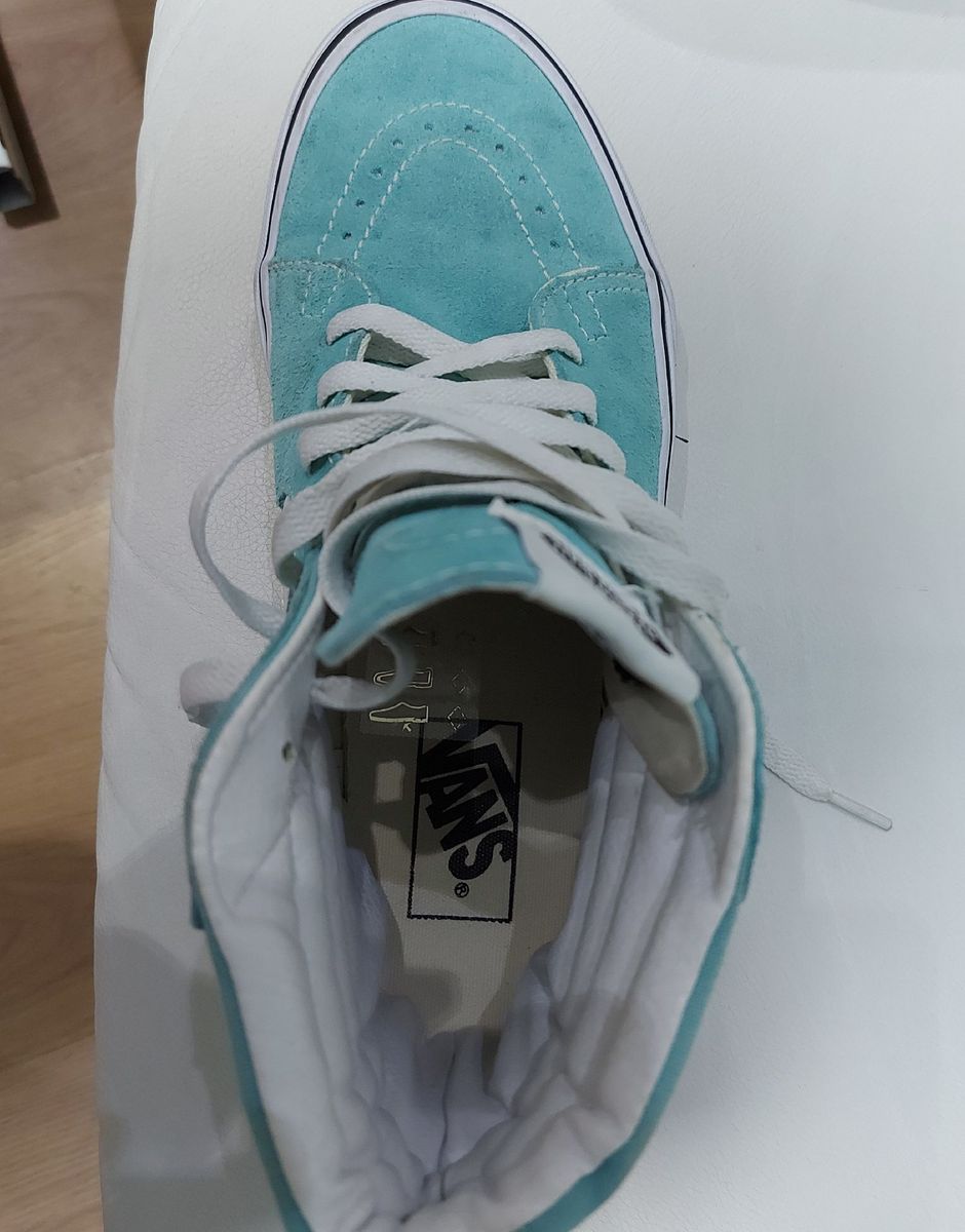 Tenis Vans Verde Água/azul Original | Tênis Feminino Vans Usado 60540719 |  enjoei