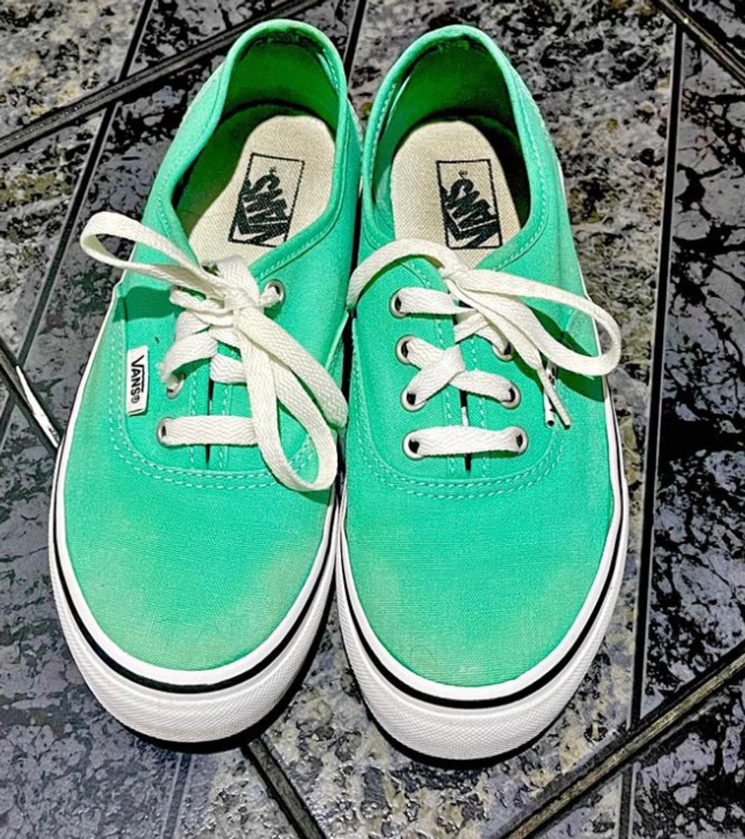 Tenis da vans verde agua sales