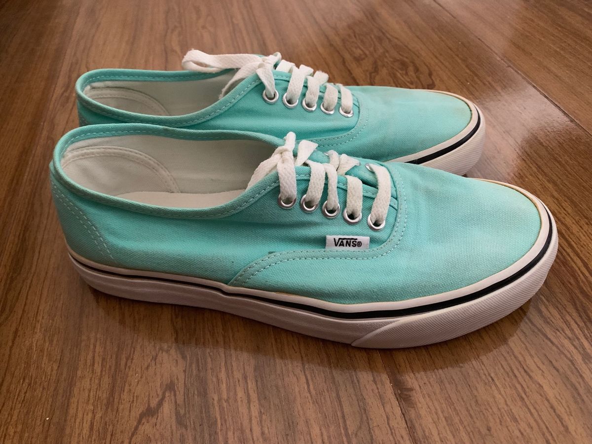 tenis vans old skool verde agua