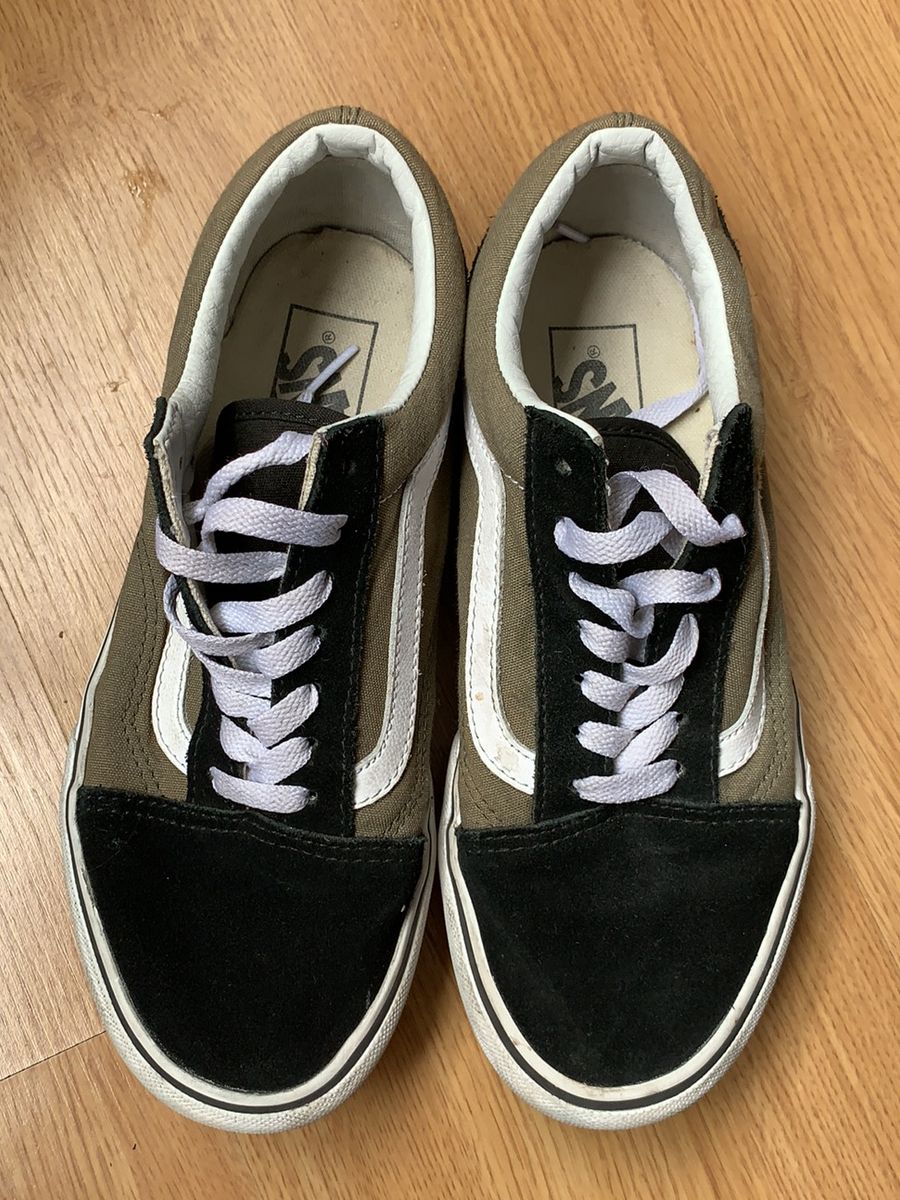 vans preto e verde
