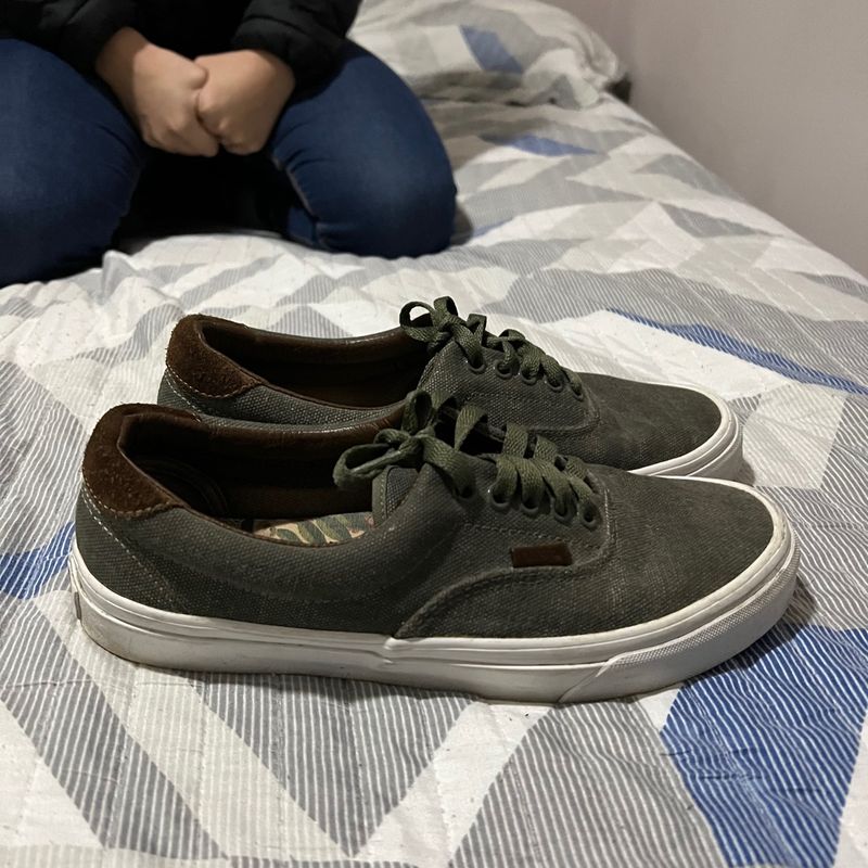 Tênis Vans Era Verde e Cinza