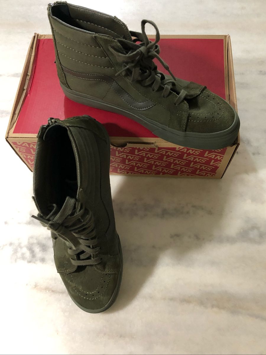 tenis vans verde militar