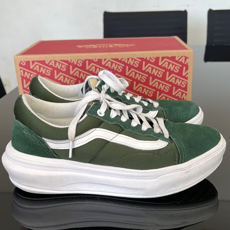 T nis Vans Verde Old Skool Overt Cc Plataforma 40 T nis Masculino Vans Usado 88985237 enjoei