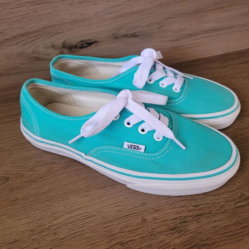Tenis Vans Verde Tiffany Vans Usado 107021109 enjoei